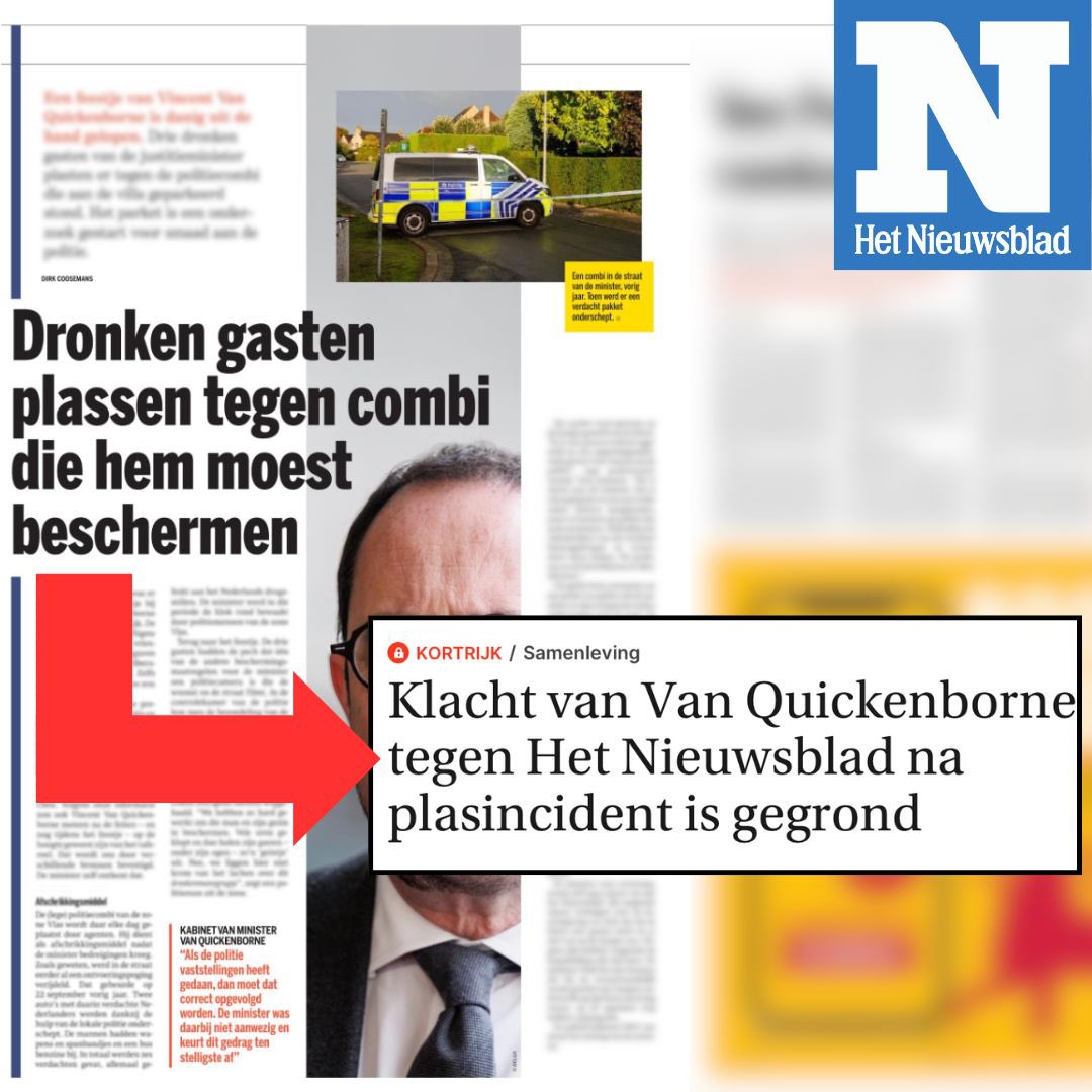 Terechtwijzing voor sensatiejournalistiek. Blij dat ik over ganse lijn gelijk kreeg van Raad v. Journalistiek. 1e x in 25 jaar politiek dat ik klacht indiende, tegen foutief art. van Dirk Coosemans. Schijn gewekt dat ik aanwezig of op hoogte was v. plasincident. ONwaar, ONjuist