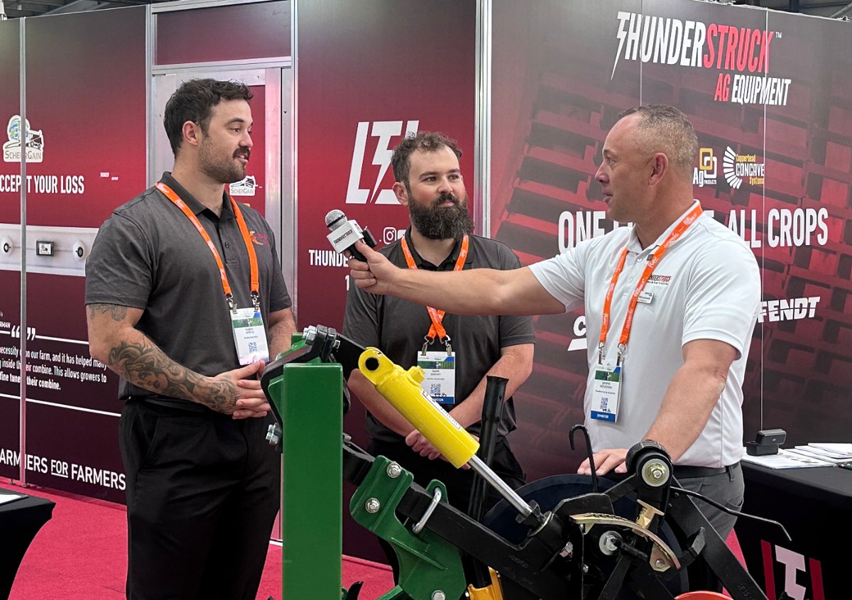 AricksUSA's tweet photo. Dear @ThunderstruckAg. We are having such a great time with the crew you sent our way for Future Ag that we may not be willing to send them back. We hope you all will understand.

#aricks #futureag #Thunderstruck #agriculture #aglife #agshow # FutureAg #Australia #qualityparts https://t.co/4n9WYzR491