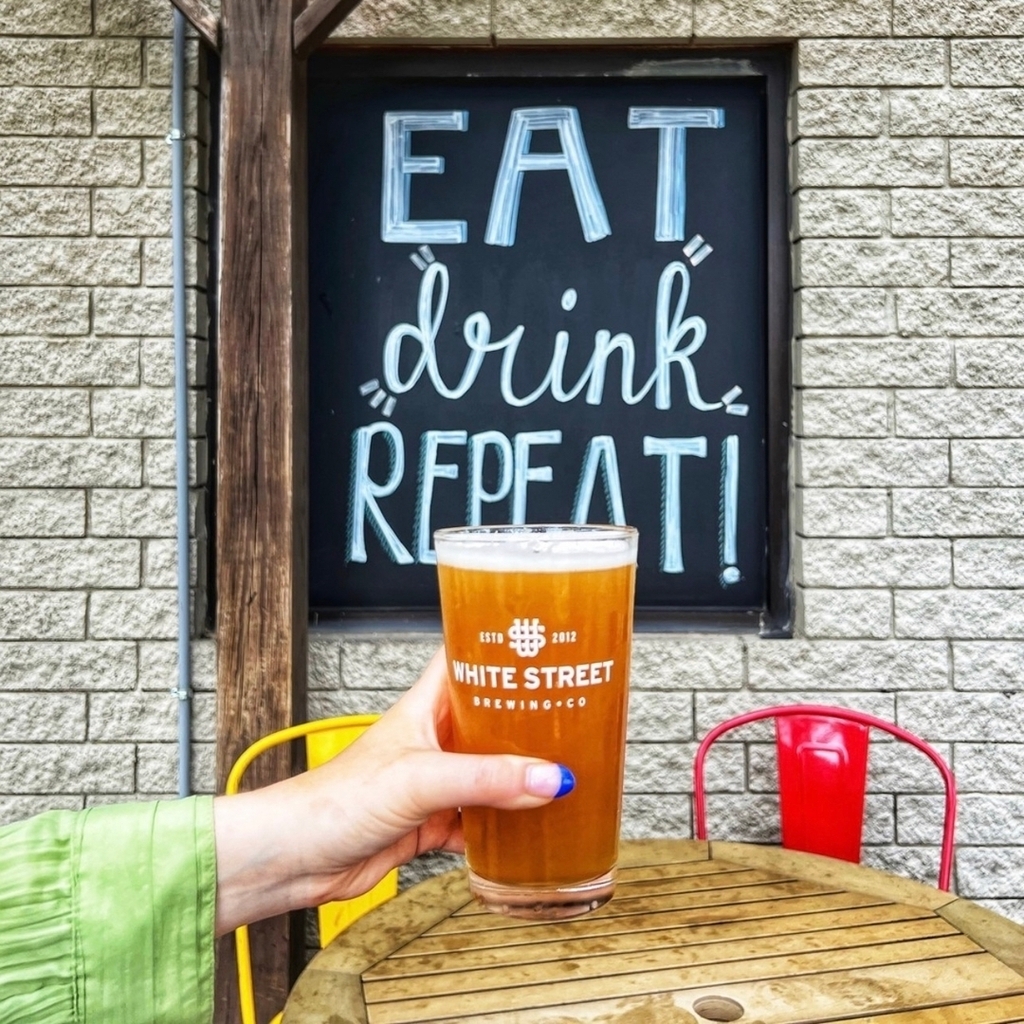 Eat. Drink. Repeat it's #ThursdayThursday A perfect day to enjoy a cold one on the patio! 🍻

#Raleighbeer #RaleighEats #ChowRaleigh
#RaleighRestaurants #RaleighNC #raleighfoodies #rdugems #raleighbars instagr.am/p/C56lynmrEUx/
