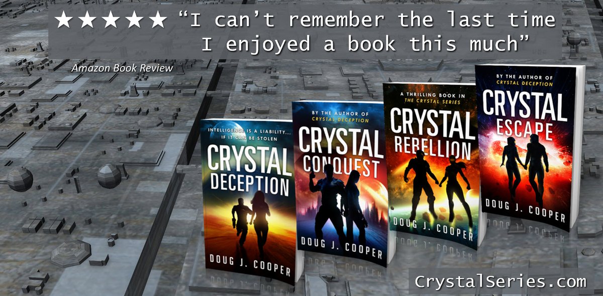 “I feel like I'm in a straitjacket,” said Criss. The Crystal Series – futuristic thrill rides Start with first book CRYSTAL DECEPTION Series info: CrystalSeries.com Buy link: amazon.com/default/e/B00F… #kindleunlimited #scifi