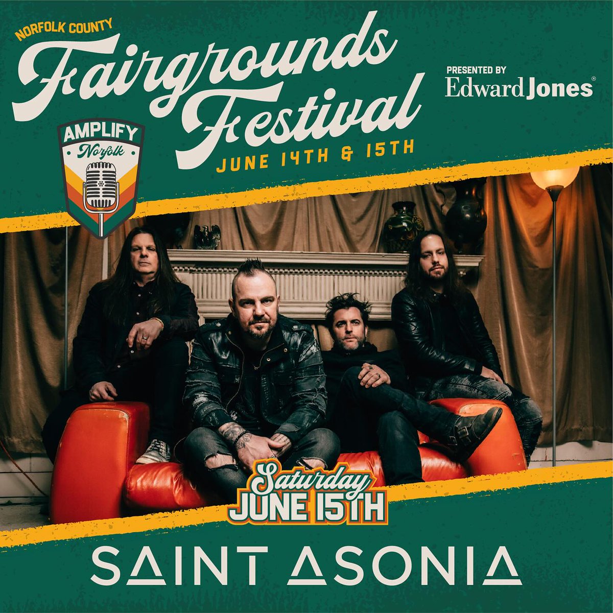 We're so ready to rock at this years @NorfolkFair Fairgrounds Festival with @theorymusic 🤟Tickets on sale Friday April 19 at 10am! #FF2024 #AmplifyNorfolk saintasonia.com