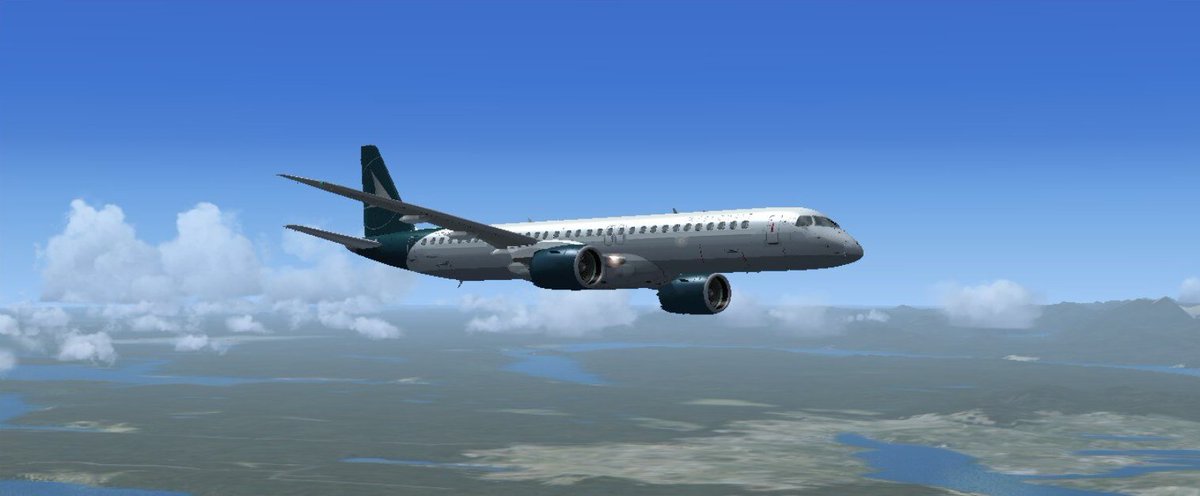 westcoastvirt's tweet photo. Acceptance flight for our first Embraer E195-E2 over Seattle. #virtualairline #virtualairlines #fsx #msfs2020 #embraer #wearewestcoast https://t.co/iq2zqL2Gcd