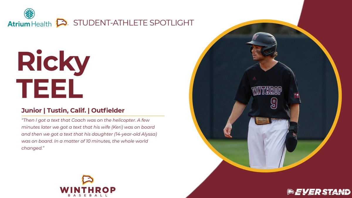 𝗦𝘁𝘂𝗱𝗲𝗻𝘁-𝗔𝘁𝗵𝗹𝗲𝘁𝗲 𝗦𝗽𝗼𝘁𝗹𝗶𝗴𝗵𝘁 @WinthropBSB Ricky Teel 🔗bit.ly/3W6ch9Y #ROCKtheHILL | #EverStand