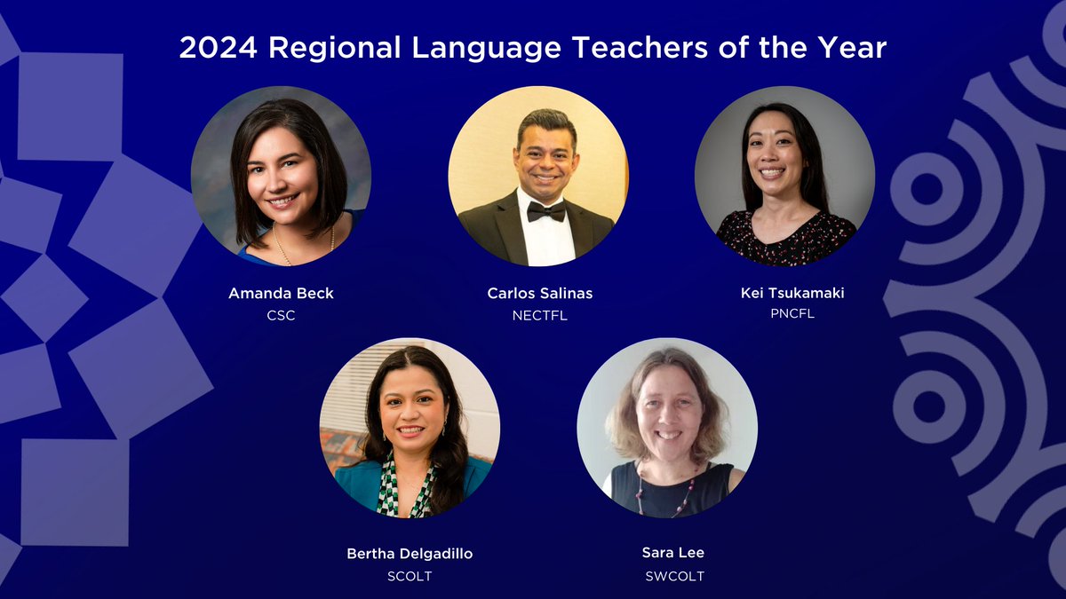 Language Connects Foundation (@langconnectsfdn) on Twitter photo The Language Connects Foundation congratulates the five Regional Language Teachers of the Year! Learn more about each of these amazing educators at: bit.ly/3Ur2cDm <a href="/cslang4all/">Central States: Languages for All</a> <a href="/_SCOLT_/">SCOLT π</a> <a href="/swcoltorg/">SWCOLT</a> <a href="/pncfl1949/">PNCFL1949</a> <a href="/NECTFL/">NECTFL</a> The Language Connects Foundation congratulates the five Regional Language Teachers of the Year! Learn more about each of these amazing educators at: bit.ly/3Ur2cDm <a href="/cslang4all/">Central States: Languages for All</a> <a href="/_SCOLT_/">SCOLT π</a> <a href="/swcoltorg/">SWCOLT</a> <a href="/pncfl1949/">PNCFL1949</a> <a href="/NECTFL/">NECTFL</a>