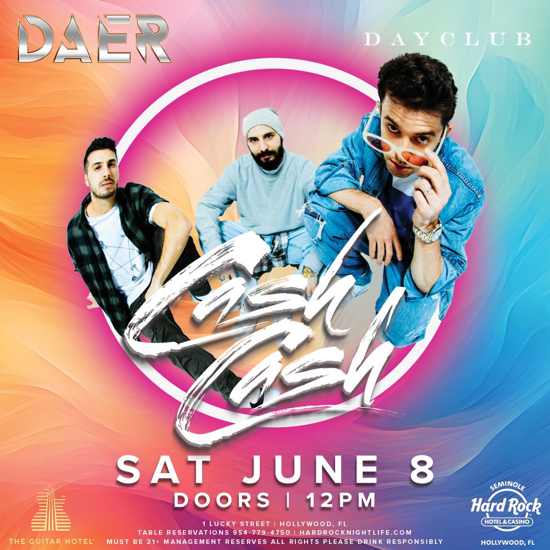 Hollywood, FL! See you at @DAERSouthFL on 6/8! tixr.com/e/102314