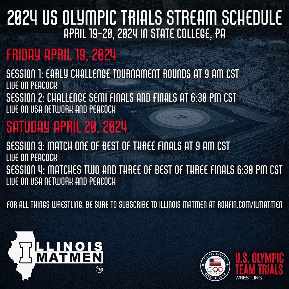 …@PatMcAfeeShow, if you loved the f’n dogs at the NCAA Wrestling Championships, check out this weekend’s @USAWrestling Olympic Team Trials in Happy Valley. Feel free to reach out. #GrowWrestling