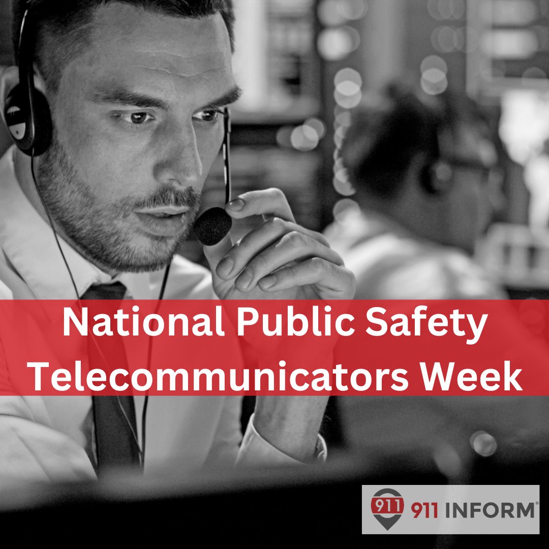 911inform wishes a sincere thank you to all 911 operators and dispatchers this #NationalPublicSafetyTelecommunicatorsWeek and every other week. We are grateful for your service!
