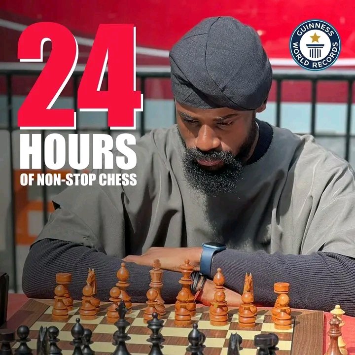 #Chessmarathonforchange
#tundeonakoya
#worldrecord
#guinessrecords

Go Tunde, you are truly an inspiration!