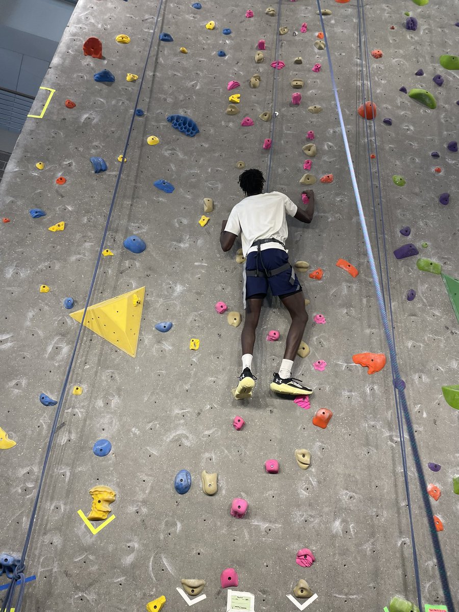 Our UNCG Men’s Basketball team enjoyed some rock climbing today at Kaplan to conclude our spring workout schedule! 🧗🏀🧗🏀🧗