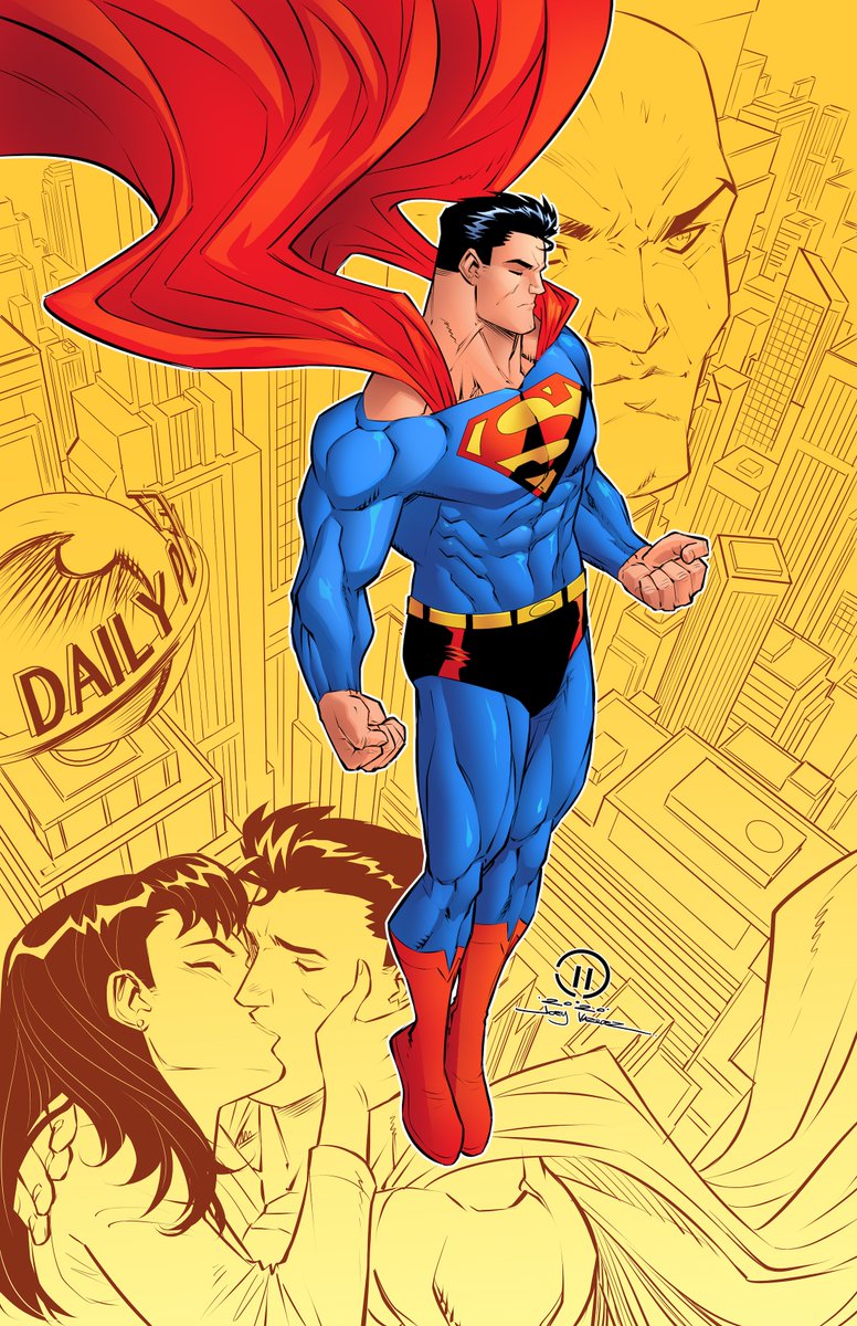 I haven't done a whole lot of Superman art.  But here's to #SupermanDay   I would love to do a Superman comic someday.