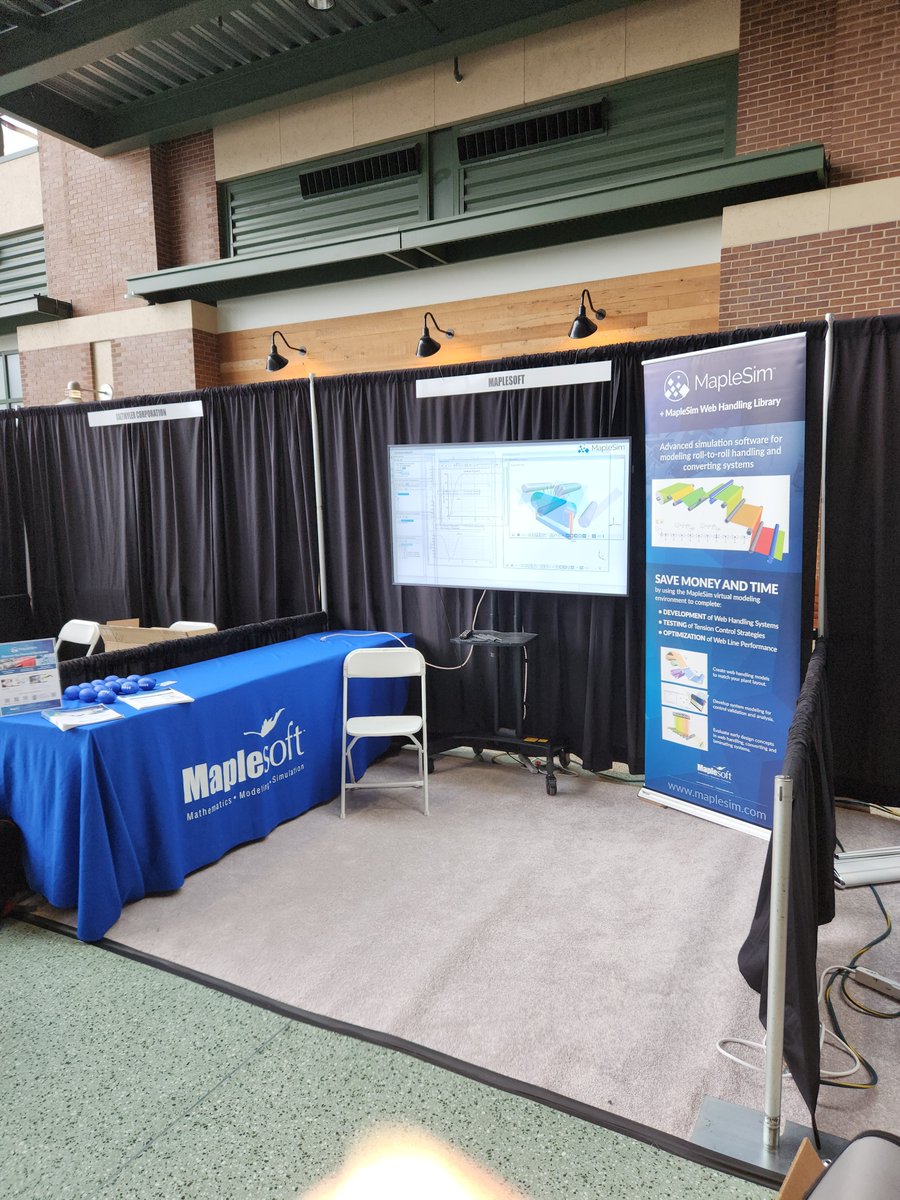 We are live at the Converters Expo! Swing by booth #118 to learn about the latest trends and innovations in web handling and converting systems and experience how MapleSim is used to reduce web quality issues and improve tension control. See you there! #convertersexpo
