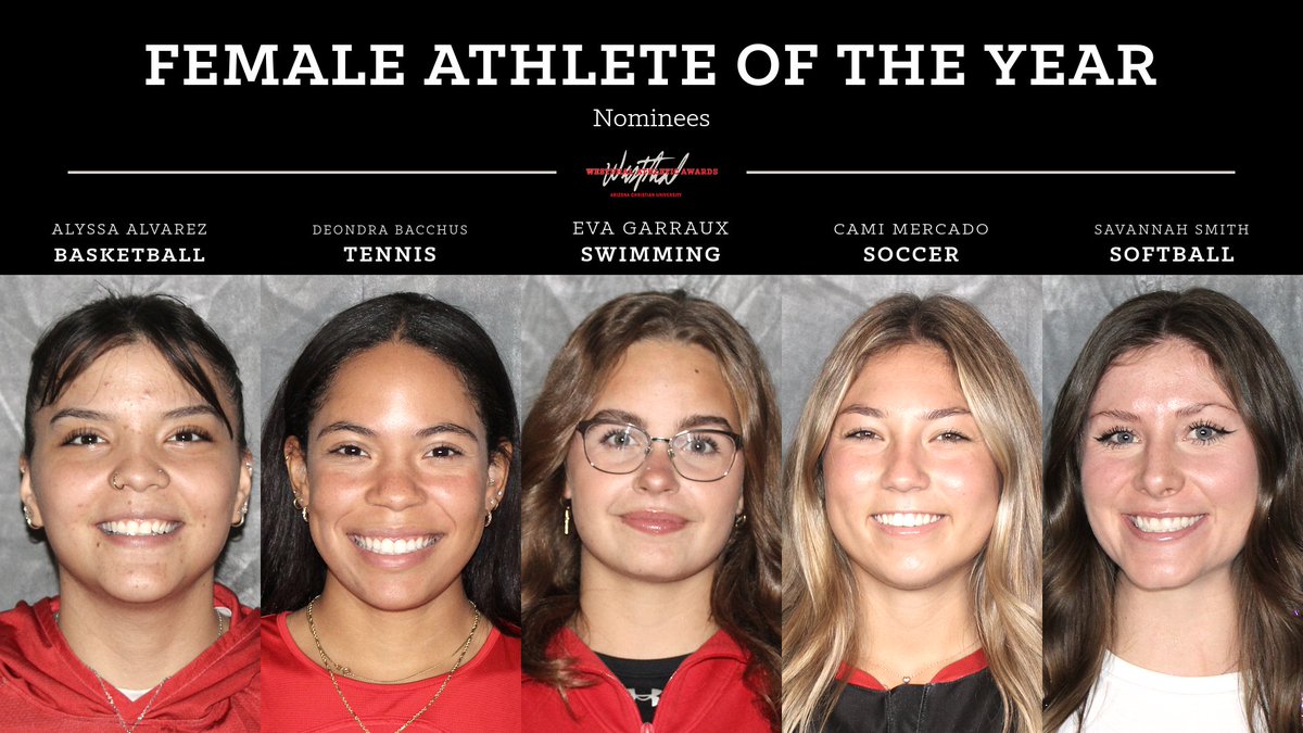 🎙️11th Annual Westphal Awards Nominees PT. 11🎙️

The nominees for "Female Athlete of the Year" are...

1. Alyssa Alvarez (Basketball)🏀
2. Deondra Bacchus (Tennis)🎾
3. Eva Garraux (Swimming)🏊
4. Cami Mercado (Soccer)⚽️
5. Savannah Smith (Softball)🥎