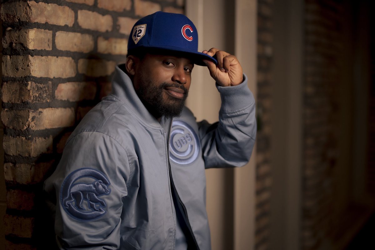 Cubs's tweet image. New merch just dropped 🔥

We've partnered with Pro Standard, a Black-owned luxury sportswear brand to release a limited-edition line for our Jackie Robinson Night celebration! Supplies are limited so head to the #Cubs Team Store at Gallagher Way to secure your bag! #Jackie42