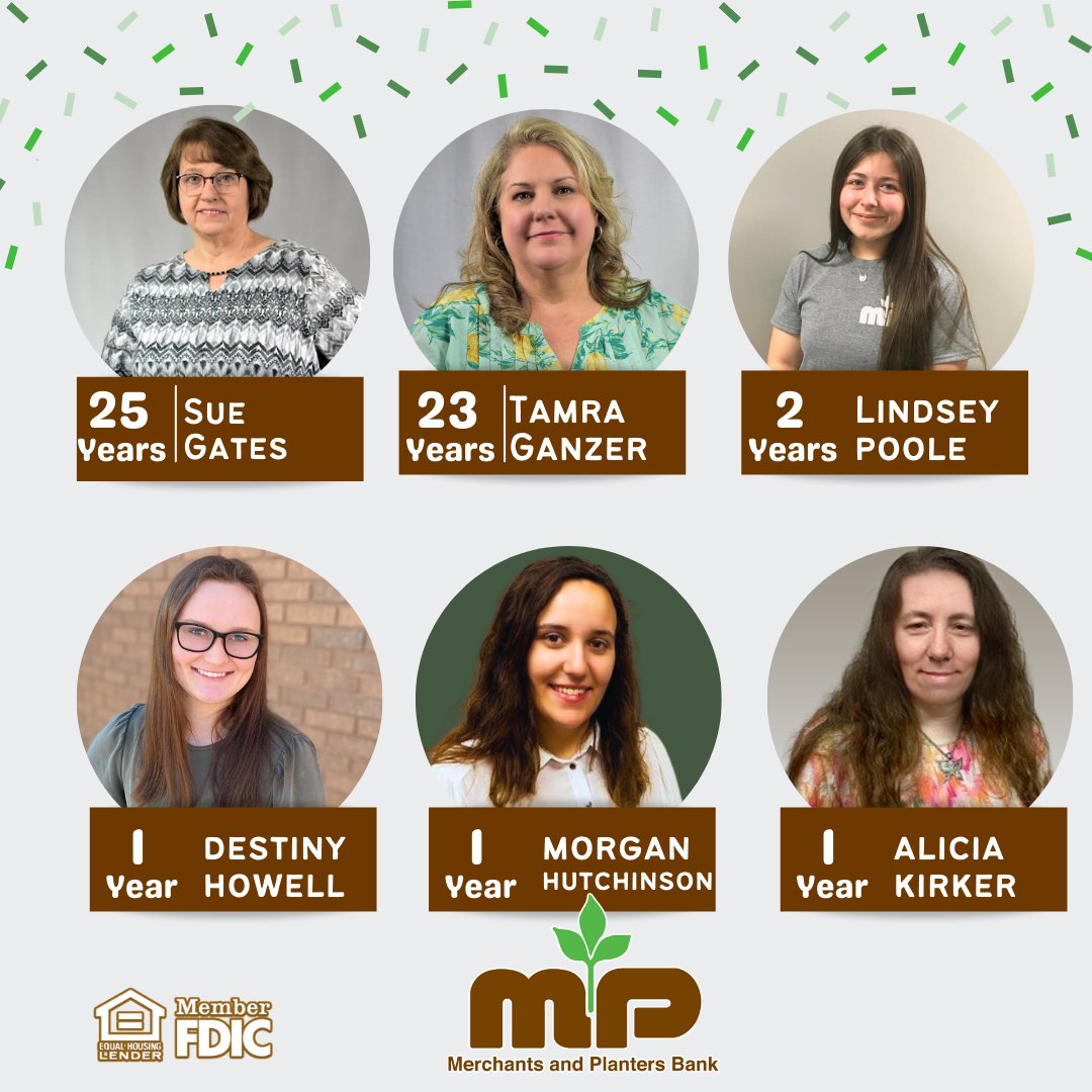 Happy anniversary to our team members who began their M&P career in April. These 6 ladies have a combined 53 years of experience at M&P!