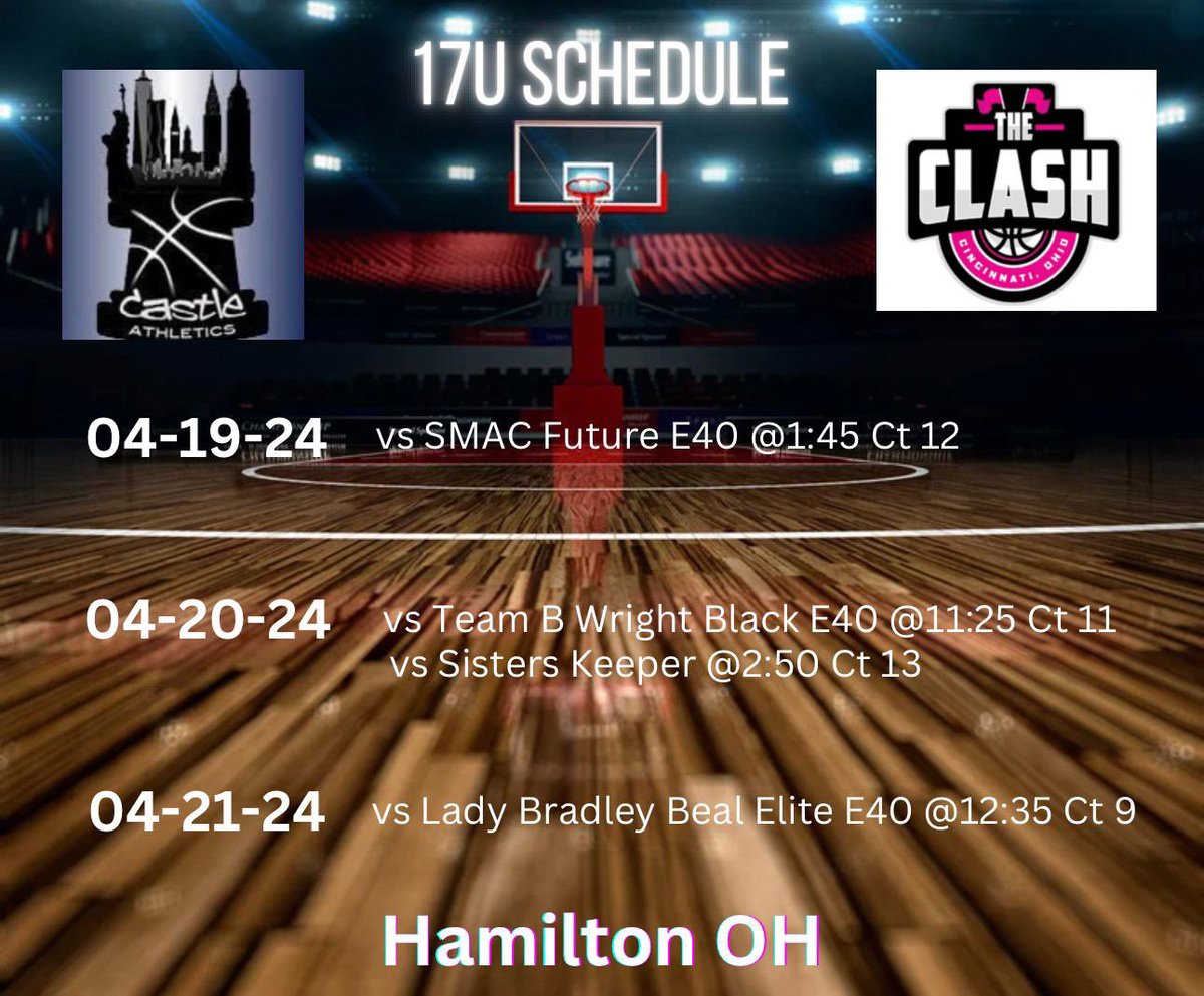 Coach Rock Rosa - Castle Athletics NYC (@coachroc142) on Twitter photo Itās that time againā¦College Coaches catch us in Ohio!!! <a href="/CastleAthletic2/">Castle Athletics Girls Travel Basketball</a> Itās that time againā¦College Coaches catch us in Ohio!!! <a href="/CastleAthletic2/">Castle Athletics Girls Travel Basketball</a>