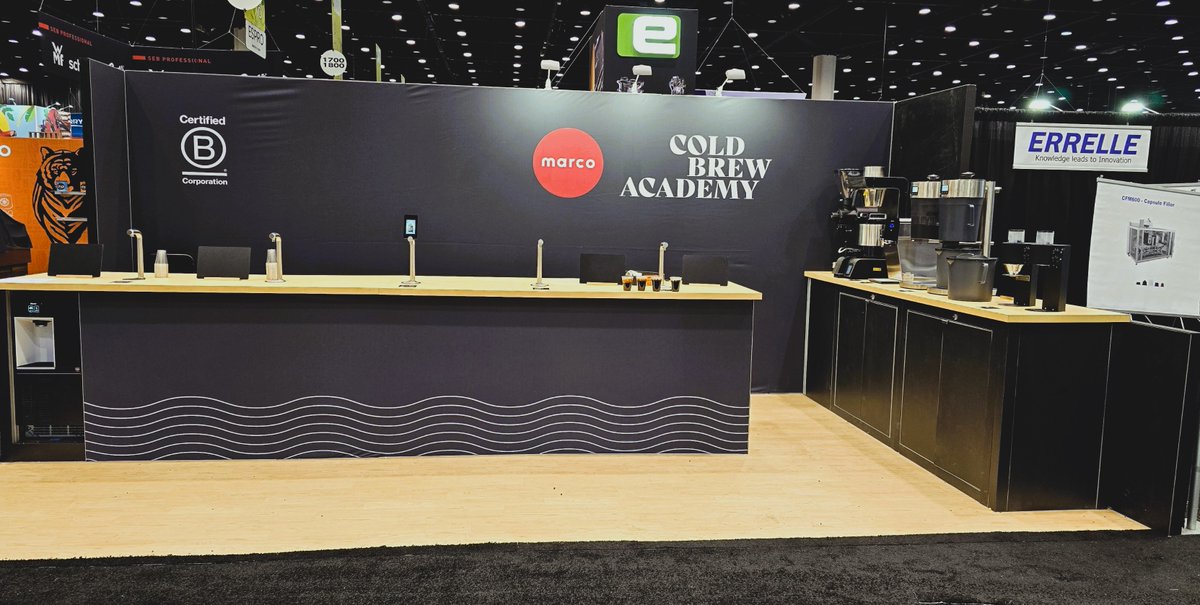 Our friends at @middlebycooking coffee group had a fantastic showing last week at the @SpecialtyCoffee Expo at @McCormick_Place Chicago. Three great exhibits, three great brands! @SynessoOfficial, Concordia, and @MarcoBevSystems. #ExperienceLakeshore #coffeelovers #thisismiddleby