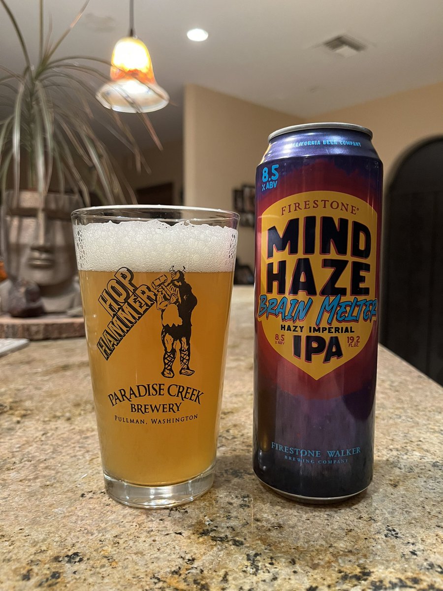 Firestone Walker Brewing Co. - Mind Haze: Brain Melter - Hazy Imperial IPA 

@FirestoneWalker #beer #CraftBeer #BeerTweet #craftbeercommunity