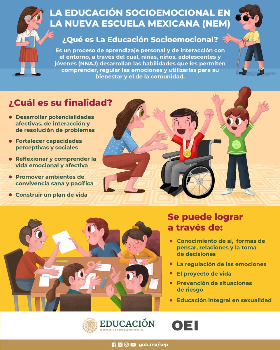 🍎✨La #EducaciónSocioemocional es clave en el desarrollo de habilidades sociales y afectivas. ¡Descubre cómo fortalecer estos pilares fundamentales!

¡Compártelas! ⬇⬇⬇

bit.ly/3UjIn0A