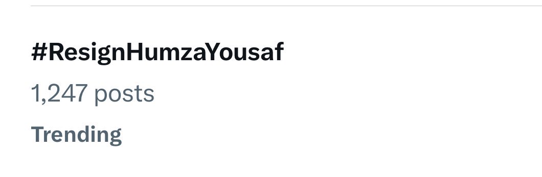 Oh look what’s trending 👀 

#ResignHumzaYousaf