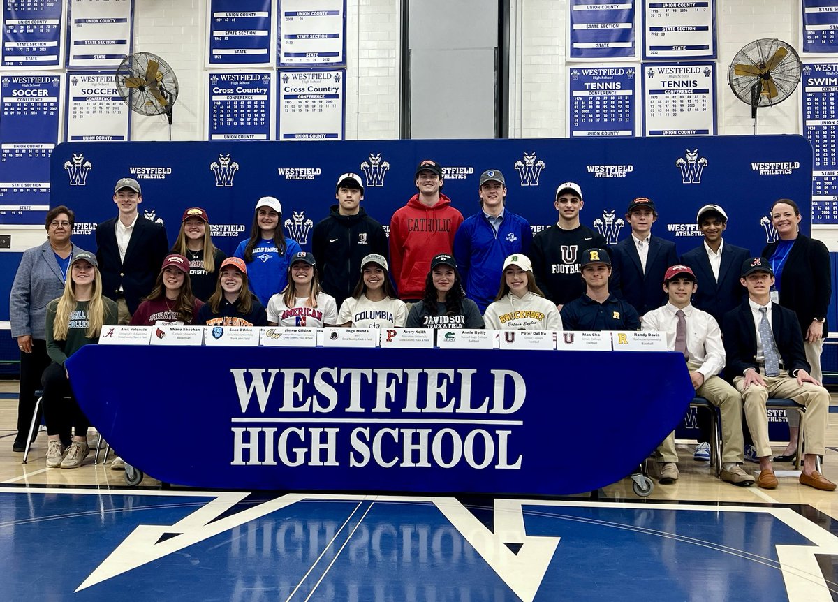 Celebrating our Student-Athletes .. Once a Blue Devil, Always a Blue Devil ..⁦@WestfieldNJK12⁩ ⁦@TownOfWestfield⁩ ⁦@swbrindle⁩ ⁦@BlueDevilXCTF⁩ ⁦@Westfieldbball⁩ ⁦@WfieldBoosters⁩