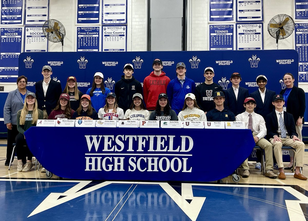WHS_BlueDevils's tweet photo. Celebrating our Student-Athletes .. Once a Blue Devil, Always a Blue Devil ..⁦@WestfieldNJK12⁩ ⁦@TownOfWestfield⁩ ⁦@swbrindle⁩ ⁦@BlueDevilXCTF⁩ ⁦@Westfieldbball⁩ ⁦@WfieldBoosters⁩ https://t.co/IlrFtOTGzY