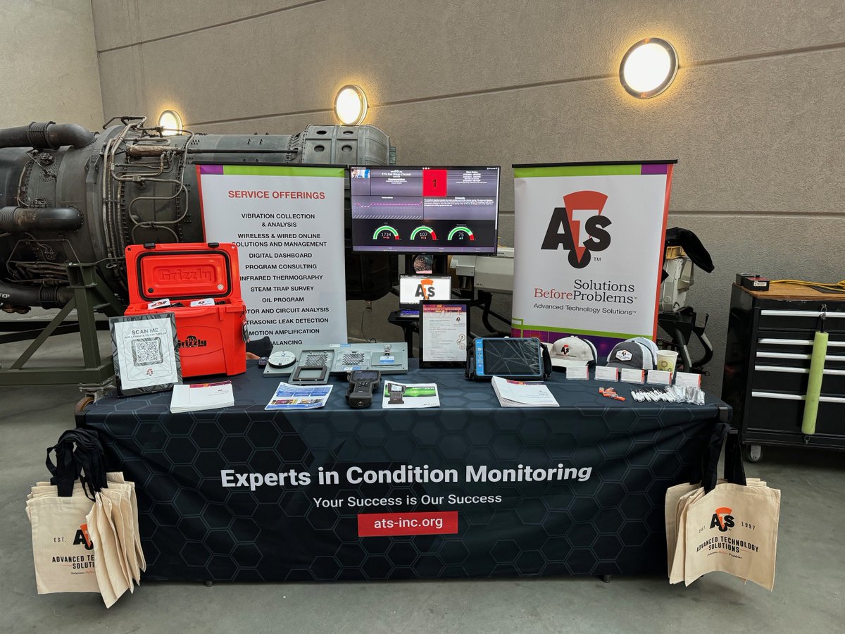 Thank you to everyone who came by our booth! The cooler give-away was won by Skeeter from Pella Corporation. (not pictured)
#smrpnebraskaiowachapter #2024smrp #atsinc #predictvemaintenanceexperts #conditionmonitoring
