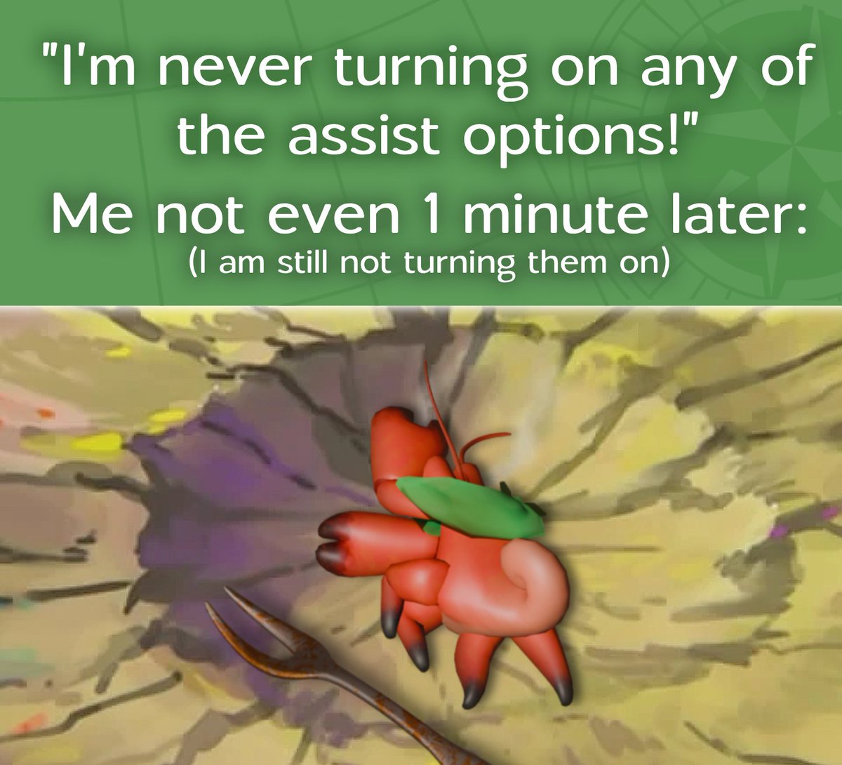 It so cool that @AggroCrabGames is putting so much time and effort into assist options! (I will not be using them)