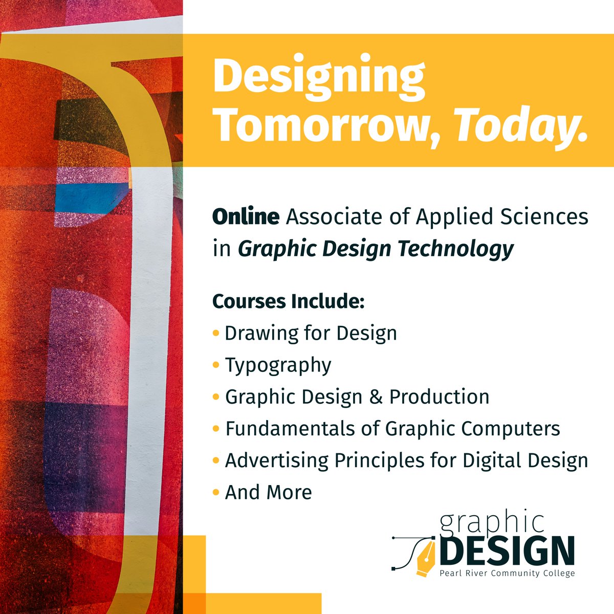 Are you passionate about design? Don't miss out on our new fully online Graphic Design Technology program! Launching this fall, it's your opportunity to gain essential skills and knowledge for success in the field. Register now: prcc.edu/academics/elea…