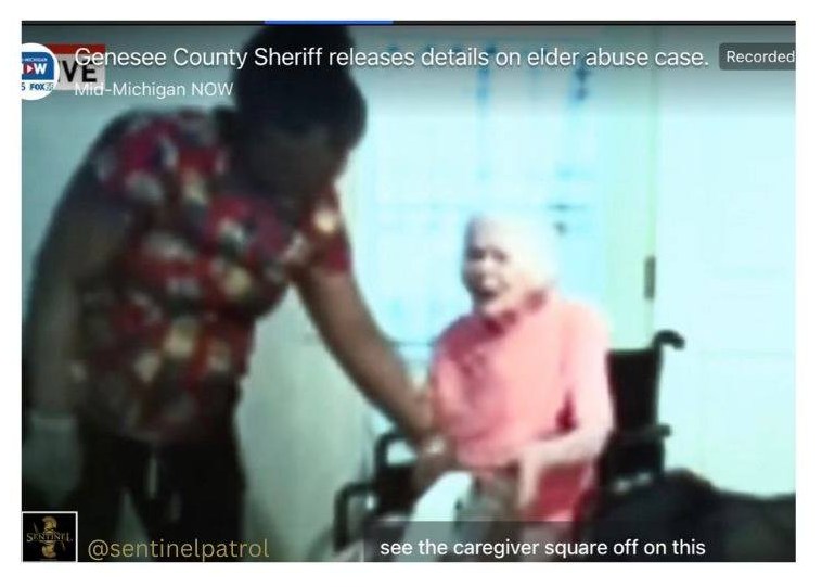 A black caregiver repeatedly punched a 93-year-old white dementia patient then strangled/choked her and rubbed a dirty diaper on the frail woman. The incident took place at the Landings of Genesee Valley: Senior Living Community in Flint, Michigan. 26-year-old Dontia Shawnra…