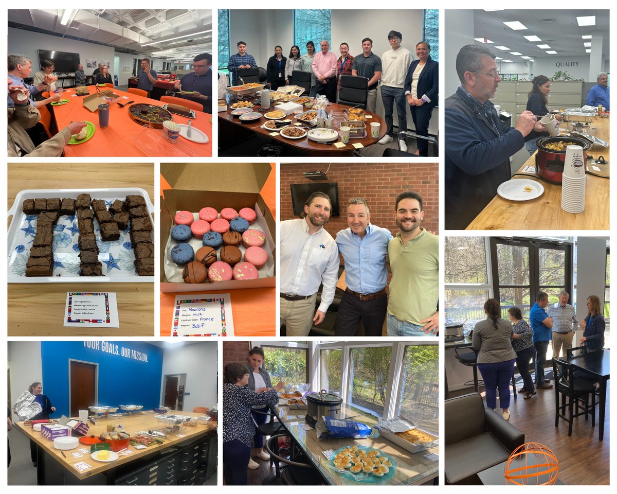 Each T&M office hosted a multicultural potluck to celebrate the different heritages of our employees & #WorldHeritageDay! #IrishAmerican #PolishAmerican #ItalianAmerican #Mexican #PuetroRican #SouthKorean #ChineseAmerican #English #GermanAmerican #Mediterranean #FrenchAmerican