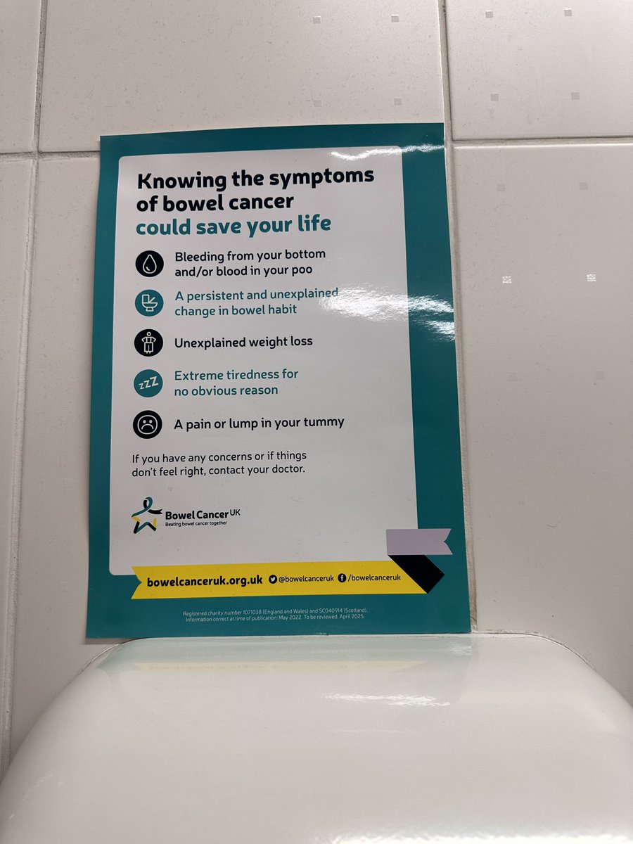 Thanks @asda #Larne for getting the @bowelcanceruk message out 💪