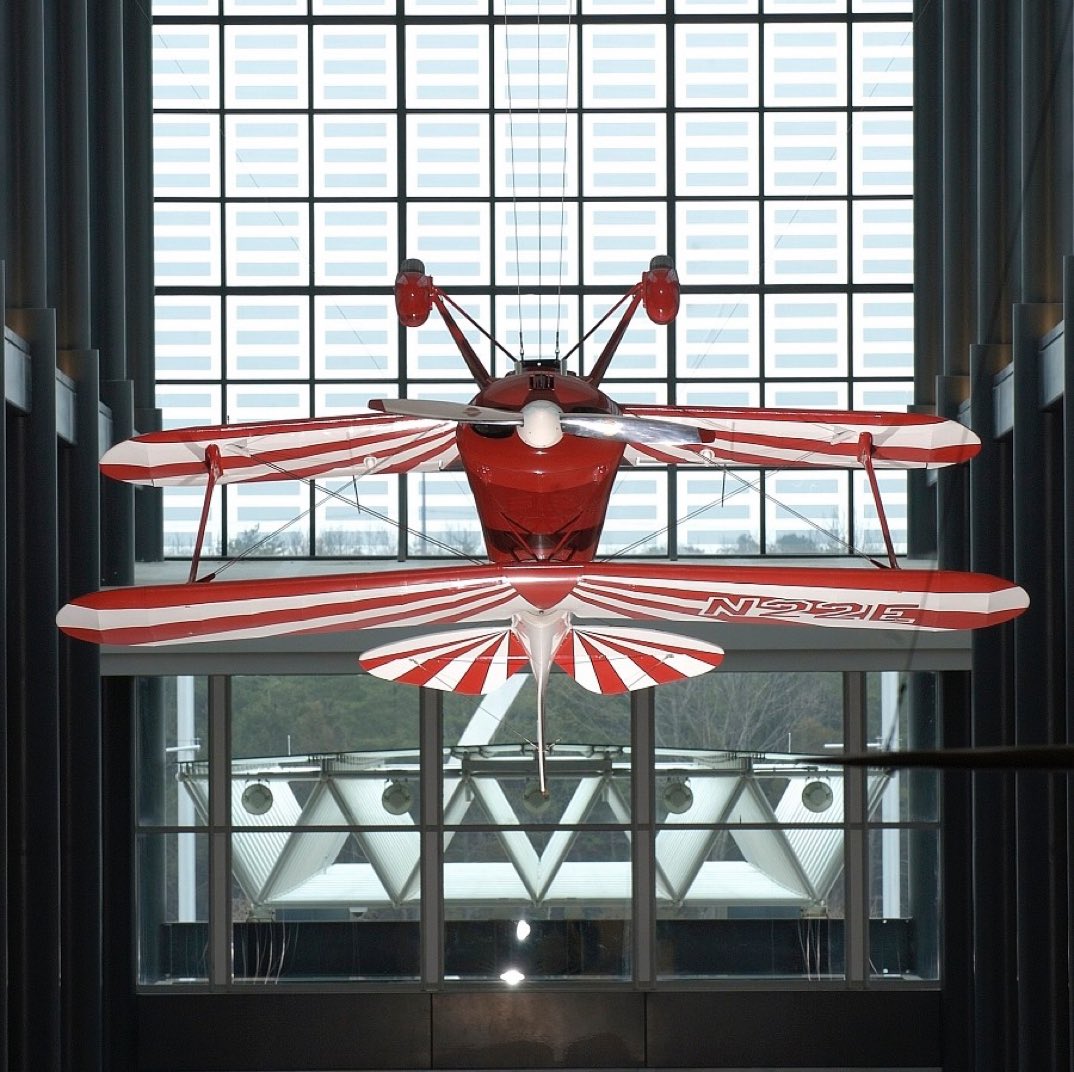 Today in 2003, the restored Pitts Special S-1C 'Little Stinker' was moved to our Udvar-Hazy Center in Chantilly, VA, for display. It is hung inverted in the entryway of the Museum. More: s.si.edu/3mP59iL