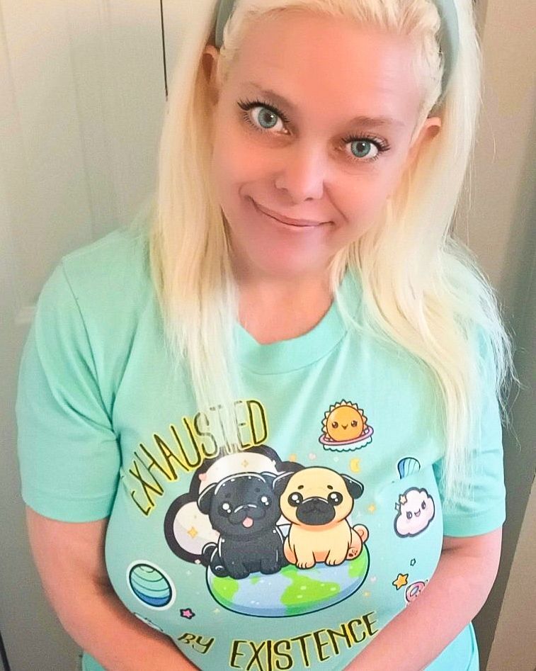 When we ARE exhausted by existence but not too exhausted to show kindness & love. We designed this cuz we DO get tired of how the world is. But we're never too exhausted to share kindness & love to those who might need it. 👕 Shirt: scribblepug.etsy.com/listing/168952… @CacaoBeanCafeIB