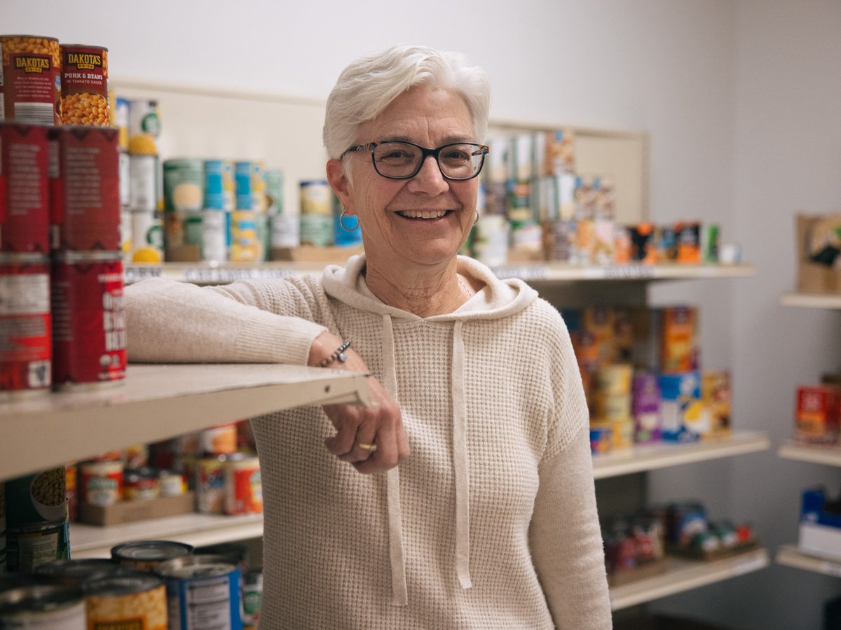 When Denise Johnson volunteers at her neighborhood food pantry every week, she’s carrying on a family tradition. “I live in the community, and I knew I wanted to do something to support Columbia Heights and Anoka County,” she said. Hunger “is here, and it’s in every community.”