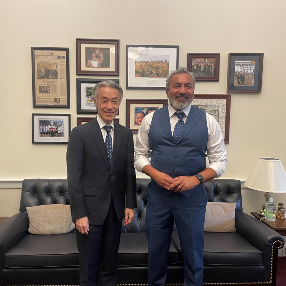 I appreciate @RepBera’s strong interest in the Indo-Pacific region and his support of the U.S.-Japan partnership as well as trilateral cooperation with South Korea. I look forward to working closely with you. - Ambassador Yamada