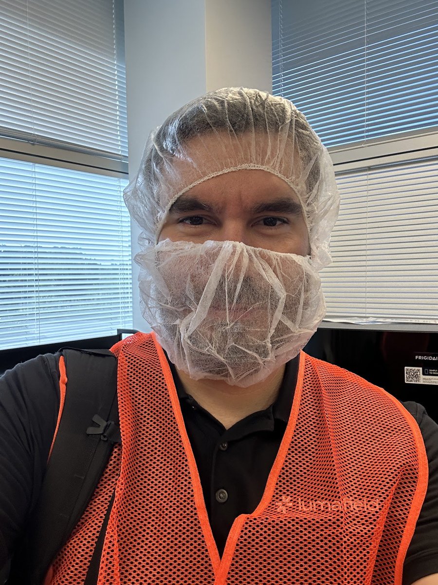 Manufacturing is a face to face business. 

But sometimes you gotta cover your face to see the magic in action.