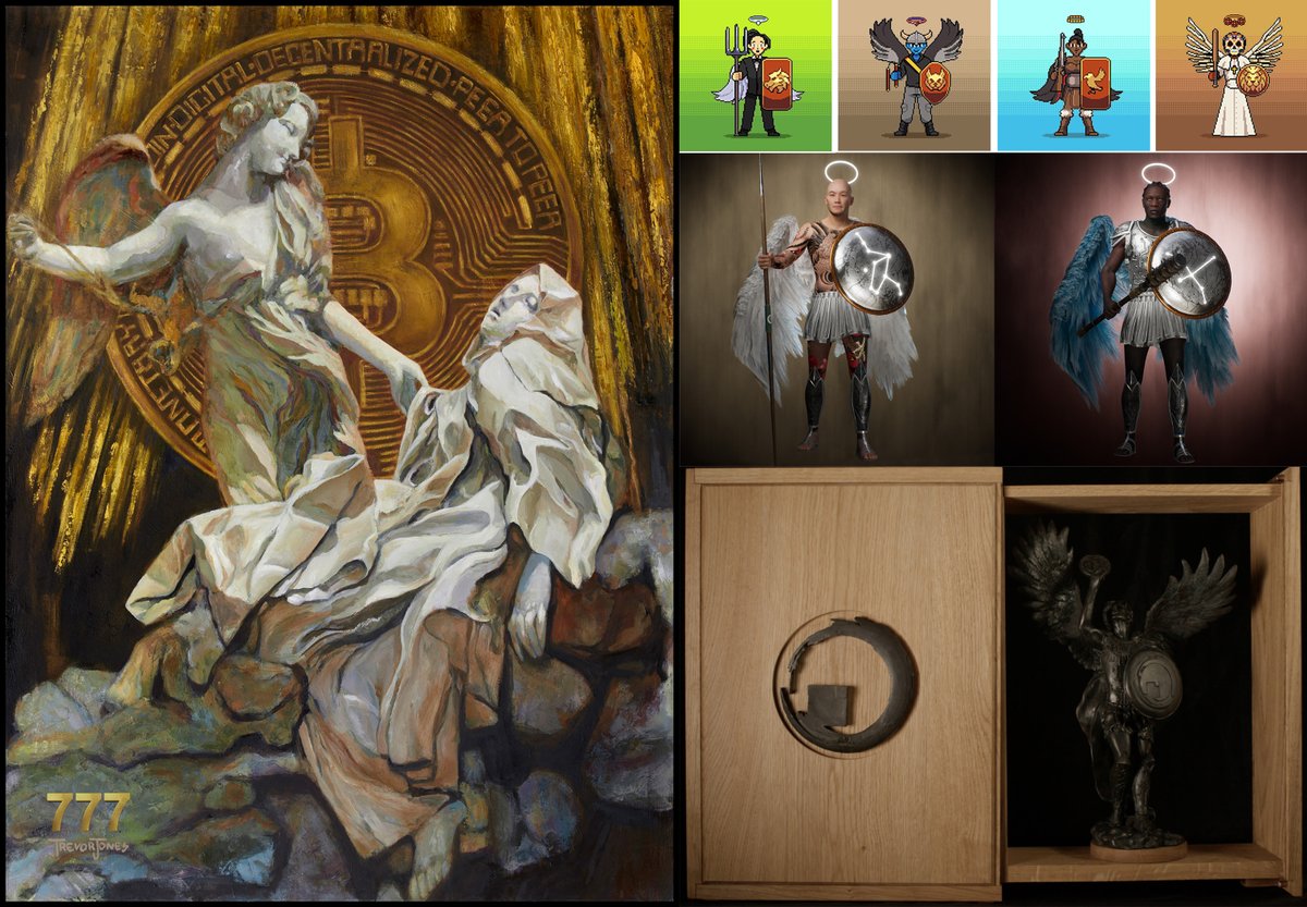 Set your reminder for more alpha on the #CryptoAngels Space next week. Deep dive into the Bitcoin Angel sculpture with special guest & master bronze caster Ruaraig Maciver from Beltane Studios, Scotland. 👇 x.com/i/spaces/1OyJA… + more ordinal WL & a physical print giveaway!