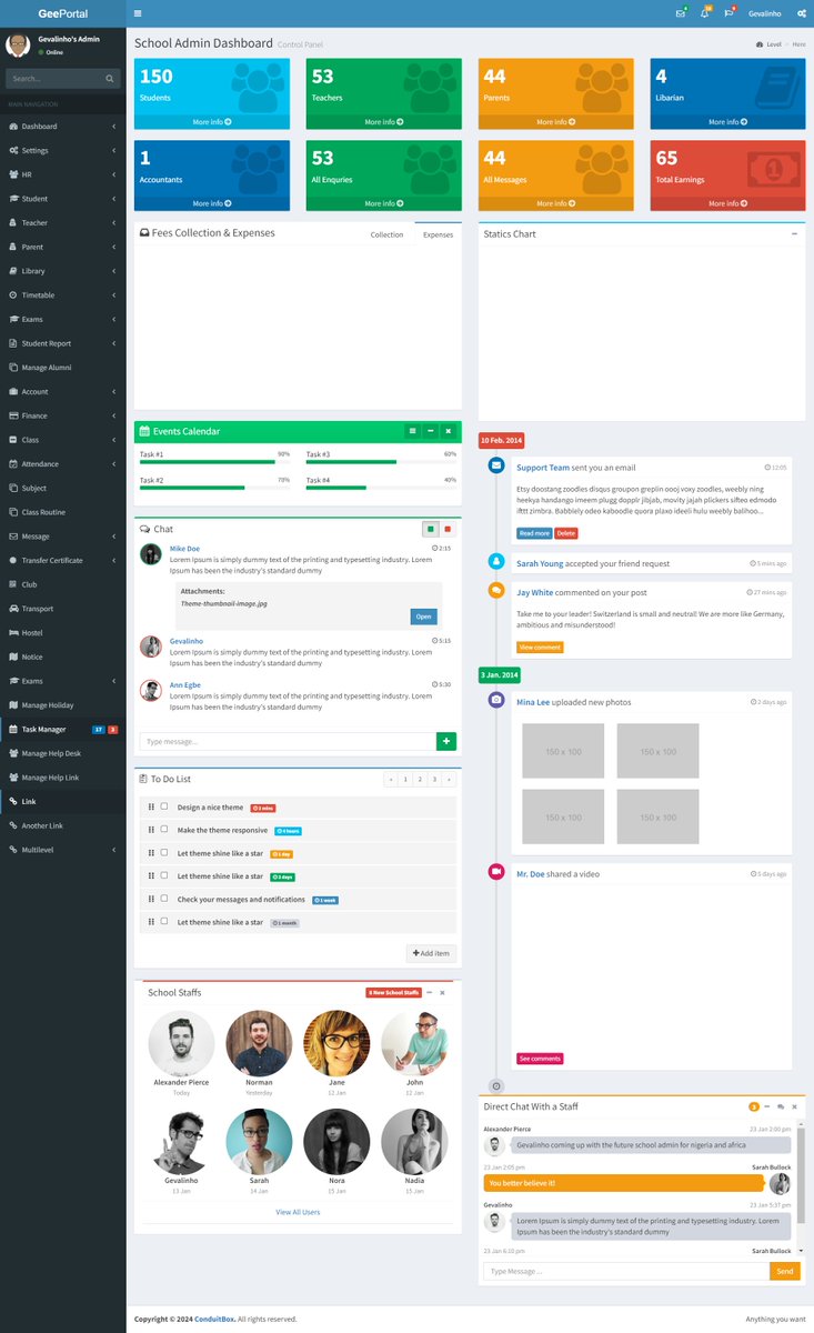 36 and 37 of #100daysofALXSE, School admin dashboard with HTML, CSS, Jquery, Angulajs, and Codeigniter routing

#ALX_SE
#100daysofALXSE
#DoHardThings