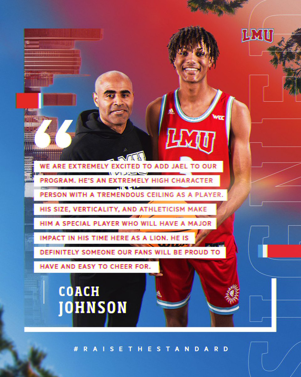 “A special player who will have a major impact in his time here as a Lion.” - @LMUCoachJohnson is excited to bring @jjael_martin to LMU! #RaiseTheStandard