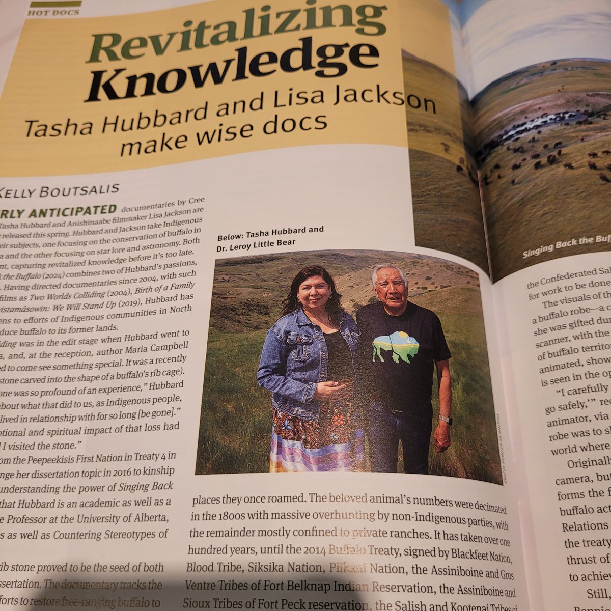 .<a href="/TashHubbard/">Tasha Hubbard</a> and <a href="/nahmabin/">Nahmabin</a> are back with docs that explore the land and stars, respectively. <a href="/KellyBoutsalis/">Kelly Boutsalis</a> speaks with the filmmakers about putting knowledge keepers in the spotlight in SINGING BACK THE BUFFALO and WILFRED BUCK. #POV121