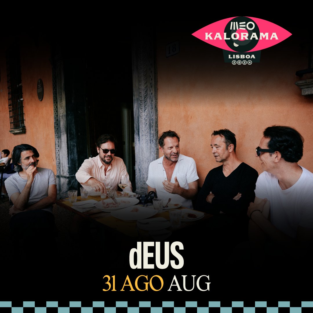 Quem não vai faltar ao chamamento dos dEUS no dia 31 de agosto?🌞 Who won't miss dEUS' call on 31 August? 🌞 ¿Quién no faltará al llamado de dEUS el 31 de agosto? 🌞 #MEOKALORAMA #dEUS #VisitLisboa #LisboaSecreta #Festival #Lisboa #ParquedaBelaVista #LastTourPortugal #LastTour