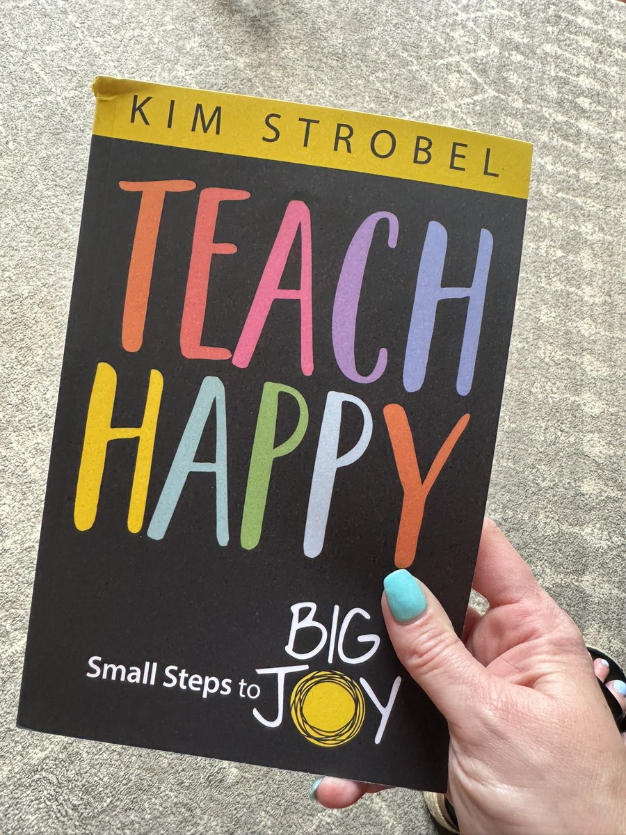 Just came in the mail!! So excited to read and share with my faculty #teachhappy @HappyStrobel