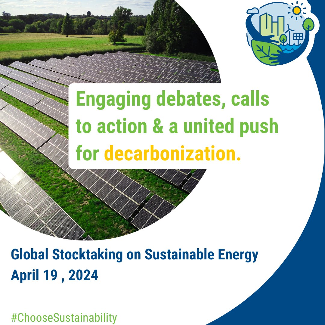 🚀LIVE NOW! Join us as we home in on #SustainableEnergy! 💡

We're tackling decarbonization and finding ways to strengthen partnerships to advance the #GlobalGoals, while fueling our sustainable future.🔋 

🔗webtv.un.org/en/asset/k1z/k… #UNGASustainabilityWeek