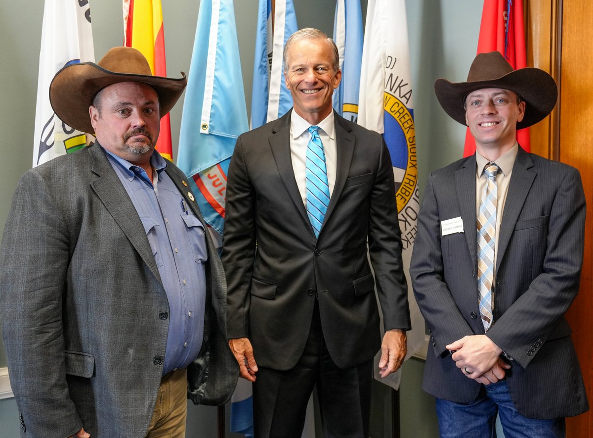 Appreciated the opportunity to meet with @SDCattlemen members today. The cattle industry is crucial to South Dakota’s economy and way of life, which is why Congress must take up and pass a new farm bill.