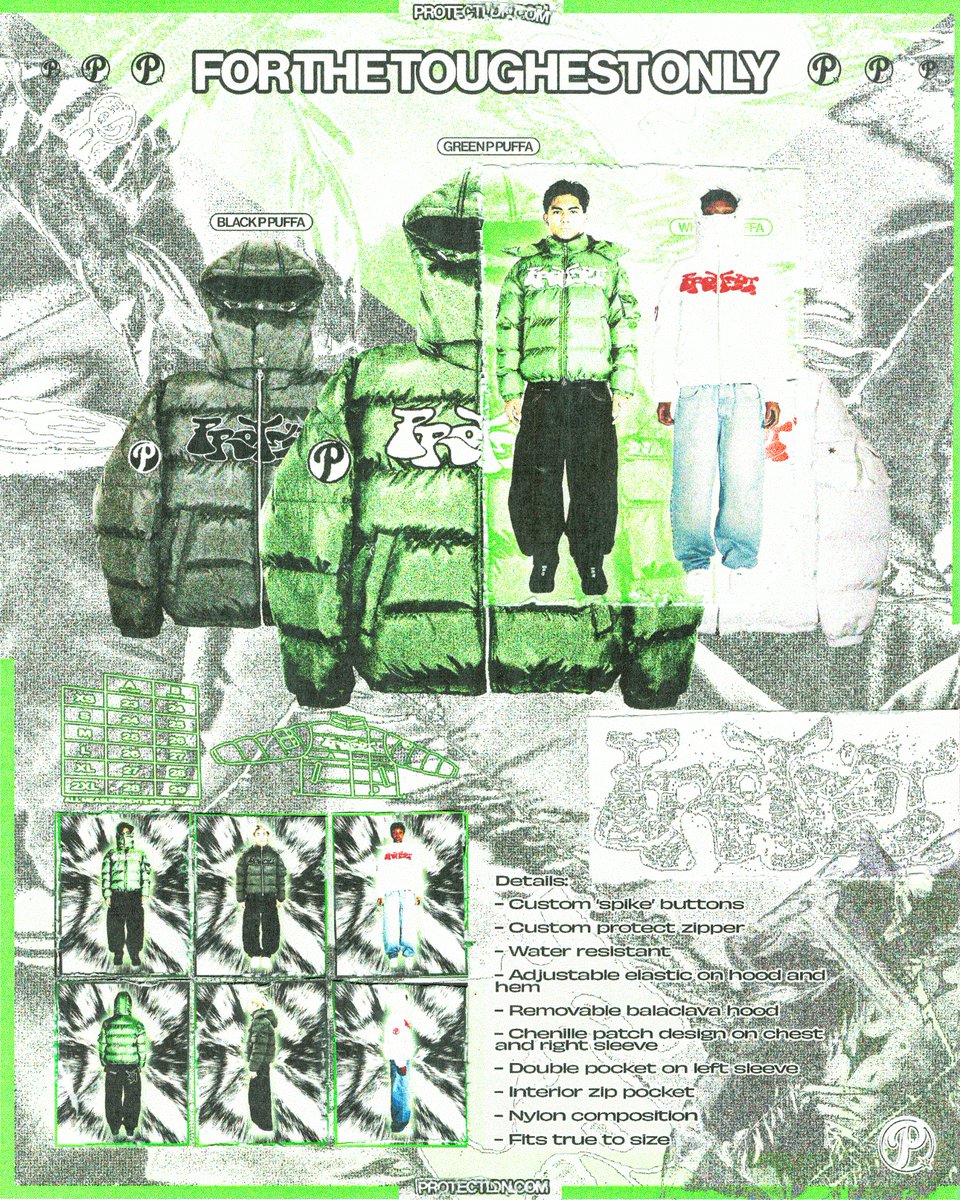 protect london p puffa jacket