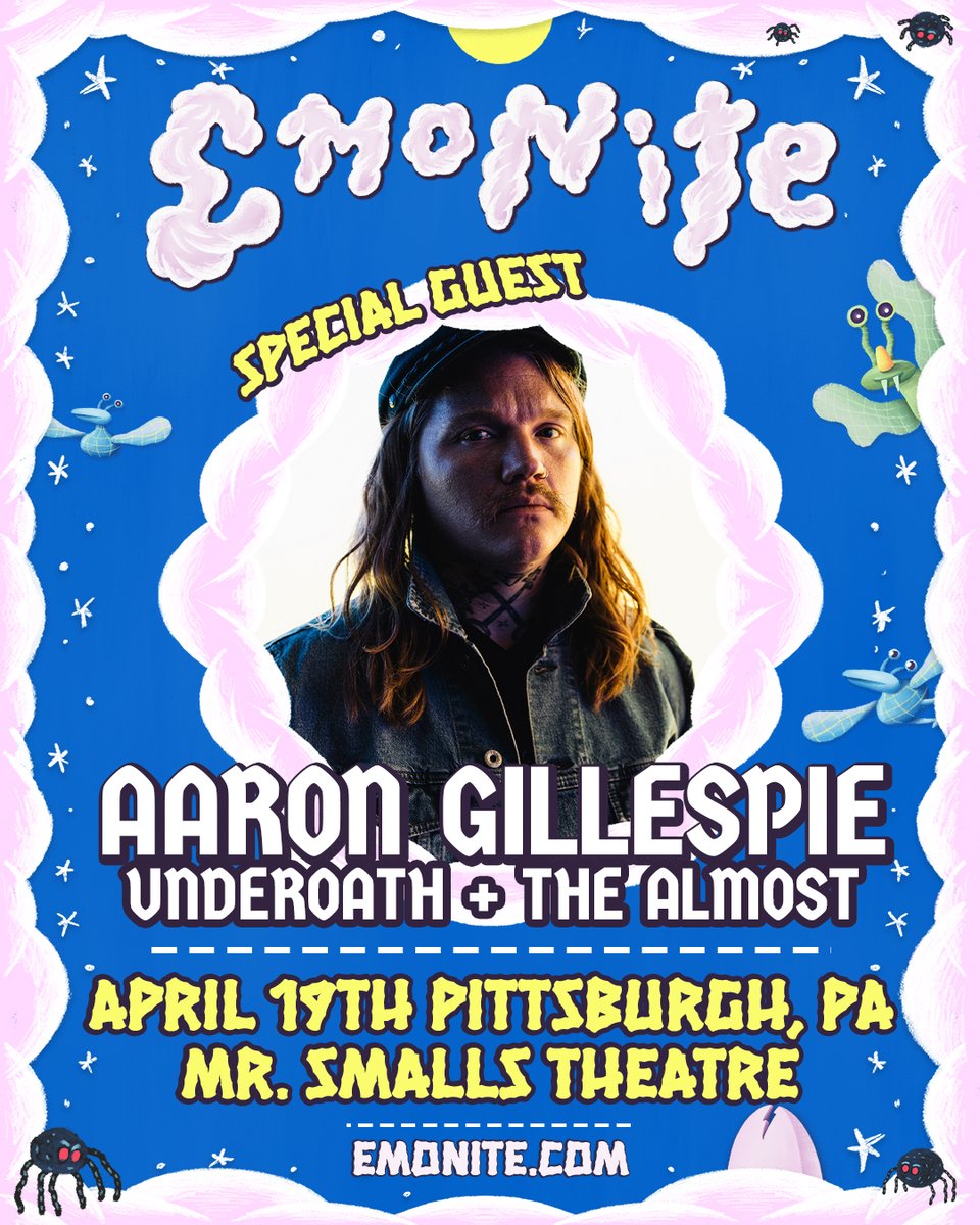 🎶 TONIGHT 🎶

04/19 | @emonitela with special guest @aaronrgillespie (@UnderoathBand + @TheAlmost | @MrSmallsTheatre

🎟️ Buy Tixs: tinyurl.com/yhtza5dv
Doors: 9:00pm

Tickets are available for purchase online or at the door. 
#tonight #pghconcerts #mrsmallstheatre #mrsmalls