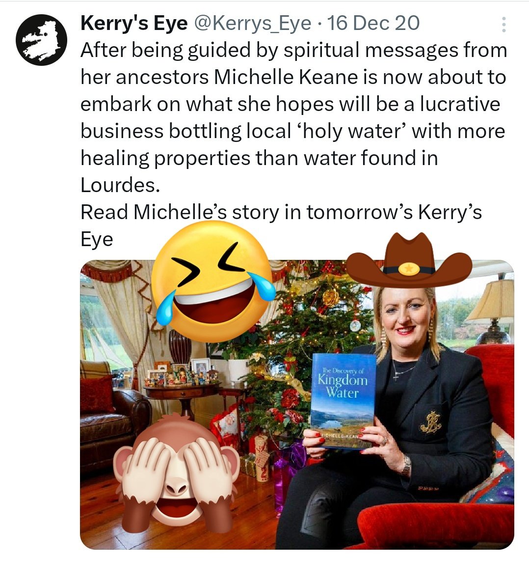 Racist, holy joe grifter, & #LE24 #Kerry candidate, Michelle Keane, described refugees & immigrants as, 'scum of the earth who rape women'

Gardaí in Kerry received complaints about her, they called her about it & she's now saying she's being harassed by gardaí.

Fr. Ted shit!