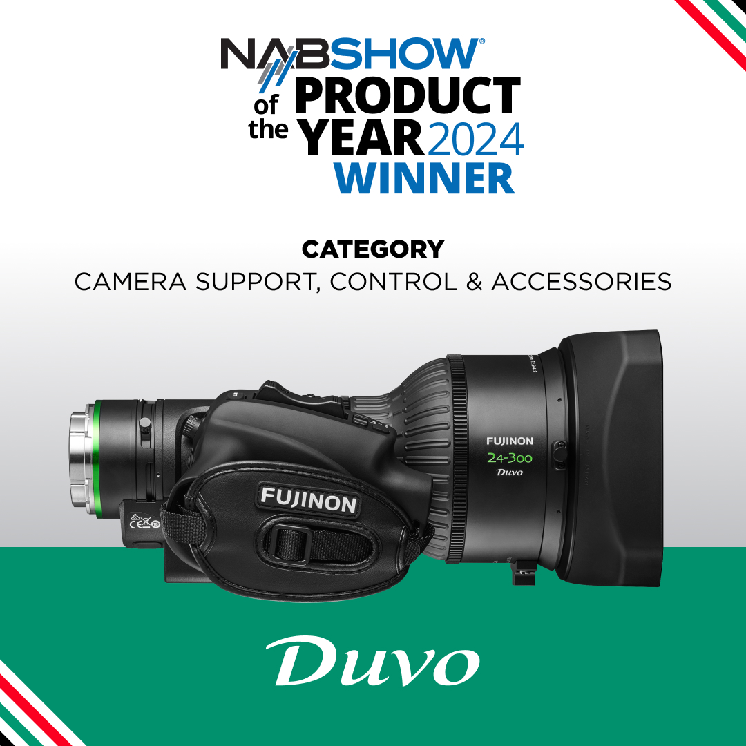 Ending #NABShow on a high note with an @NABShow Product of the Year Award for #FUJINON #Duvo HZK24-300mm Portable PL Mount Zoom Lens!

#nab2024 #productoftheyear #duvoportable #bestlens #zoomlens #s35 #fullframe #dualformat