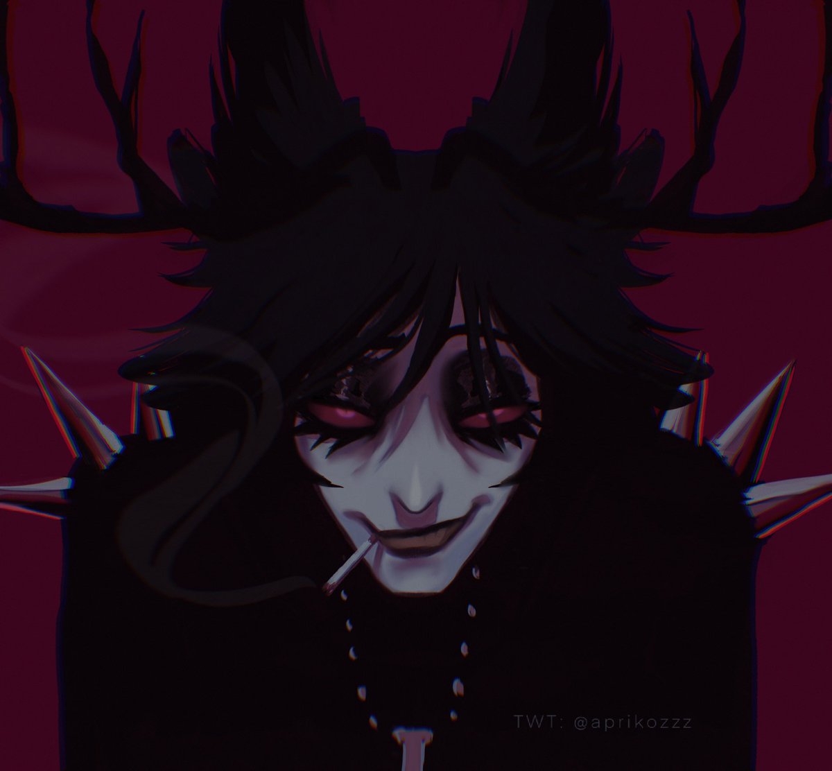 more of Goth Alastor 🖤

#HazbinHotel #HazbinHotelFanart #HazbinHotelAlastor #HazbinHotelOC