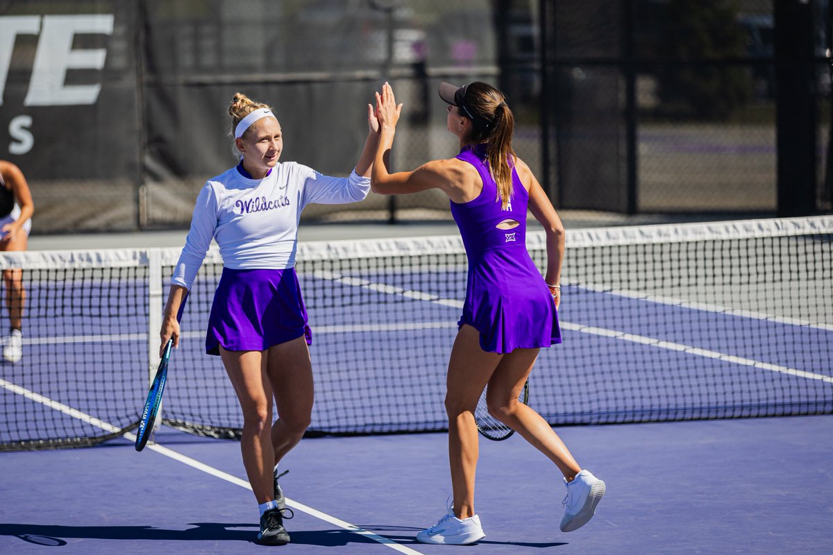 Similar scores on all courts 1. Kulhava/Polakova vs #36 Rapolu/Sasnouskaya, 1-4 2. Chogsomjav/Santos vs Pachkaleva/Zeynalova, 2-4 3. Harkin/Ukita vs Chavatipon/Ovrootsky, 2-4 #KStateTEN